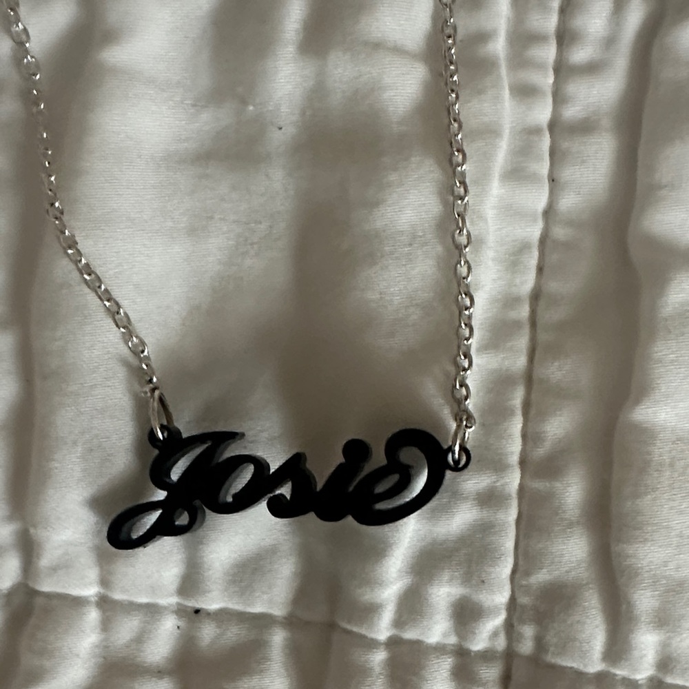 Silver and Black JOSIE Necklace